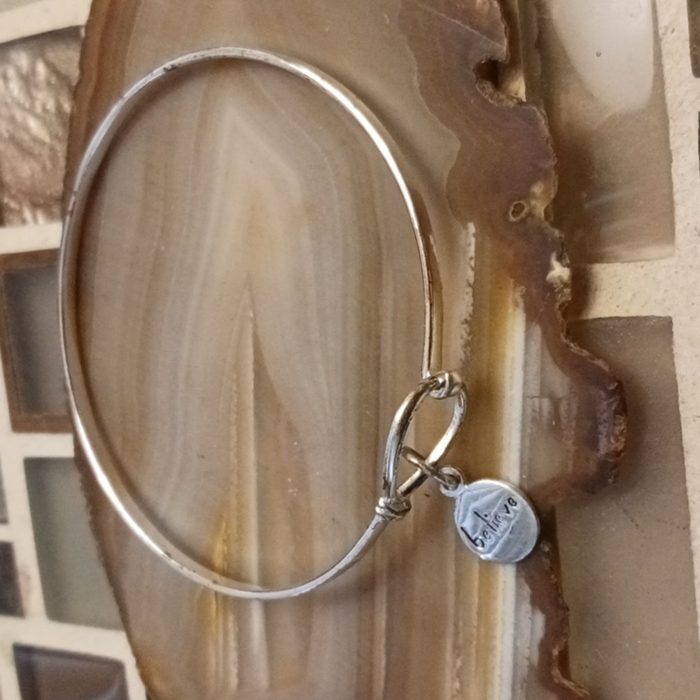 Vintage Believe Charm bracelet